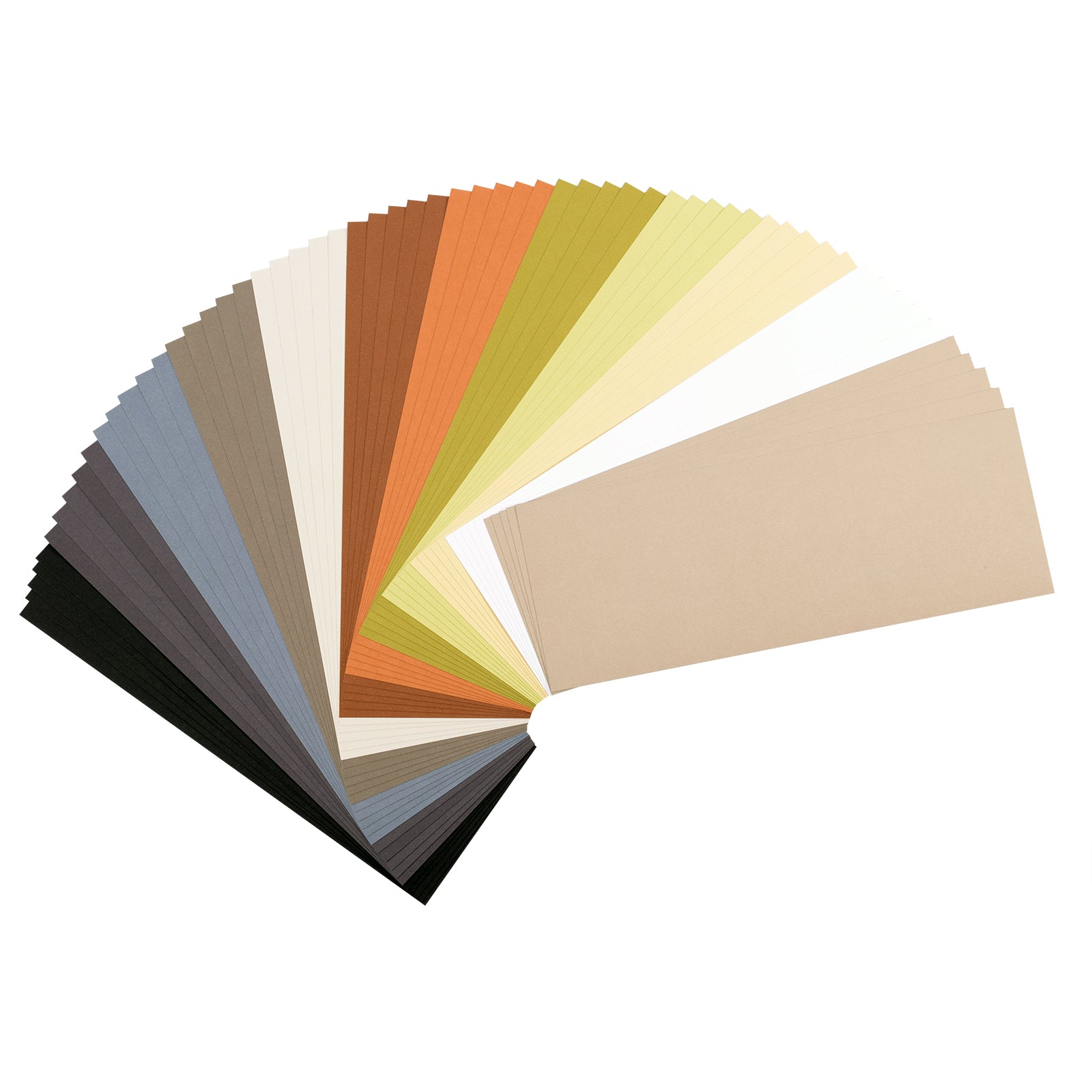 Florence • papier cartonné 216g lisse 11,4x30,5cm tons terre 60x