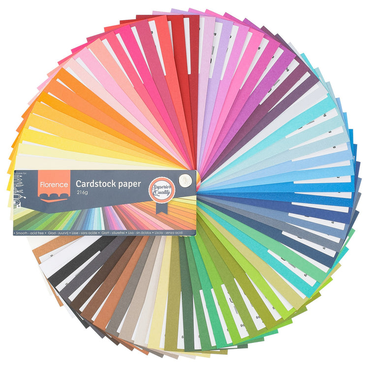 Florence • papier cartonné éventail de couleurs lisse 216g