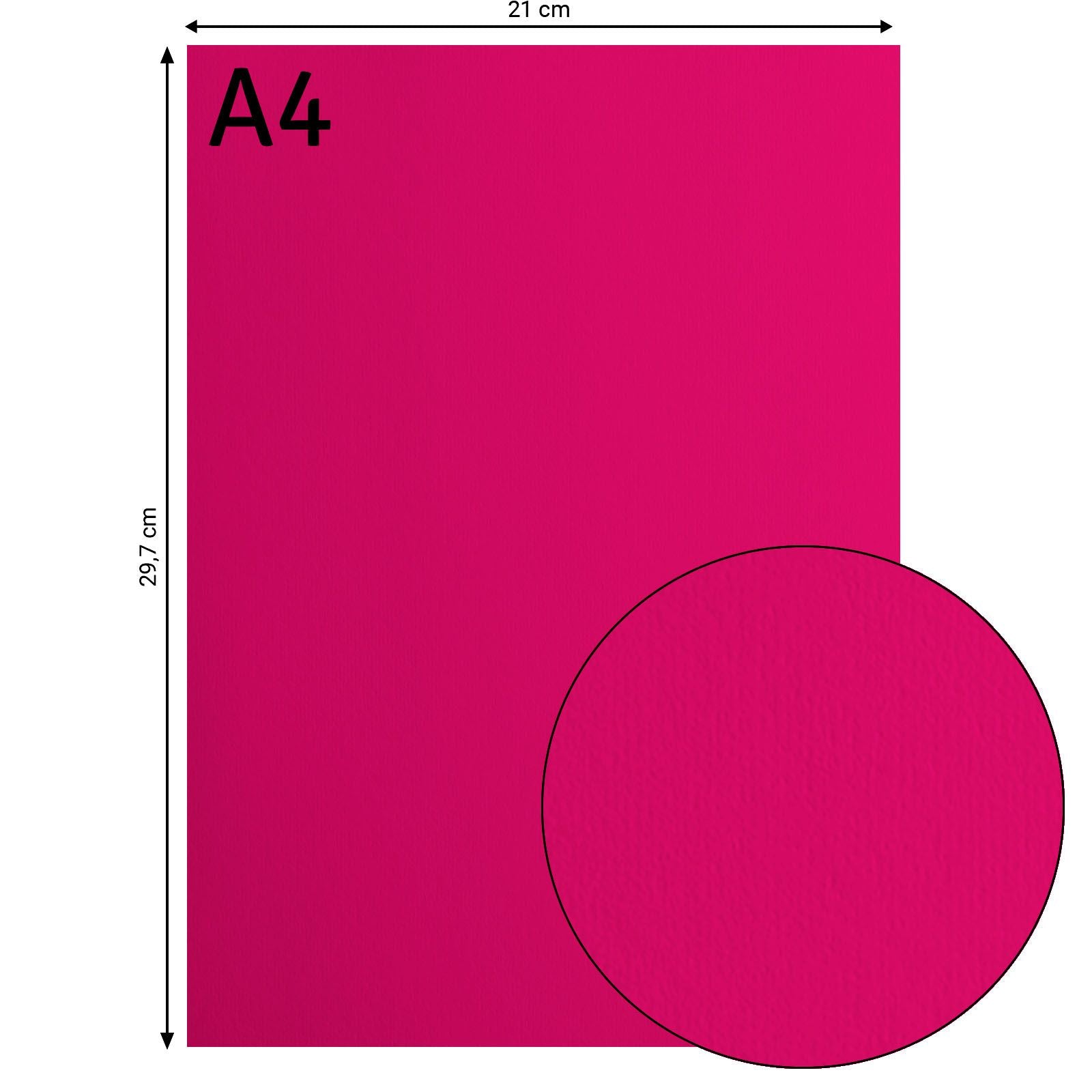Florence • papier cartonné 216g lisse a4 framboise 10x