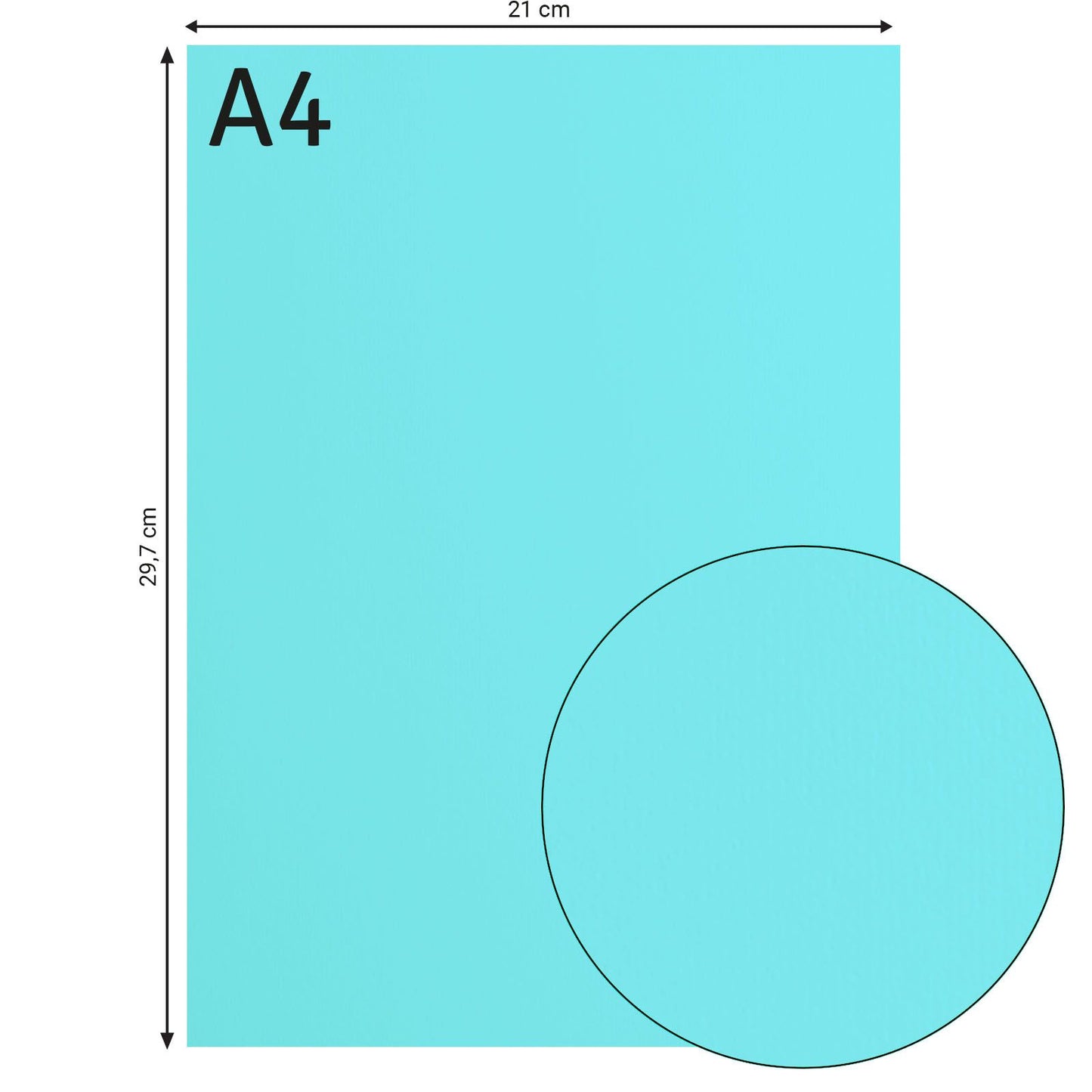 Florence • papier cartonné 216g lisse a4 ciel 10x