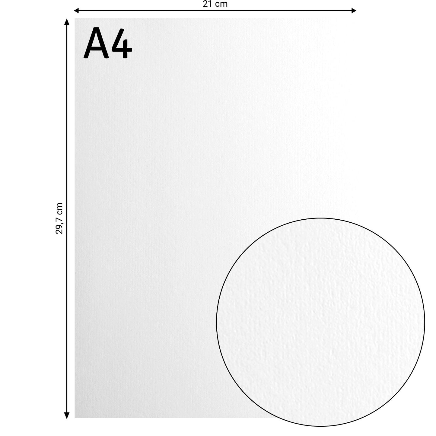 Florence • papier cartonné 216g lisse a4 blanc 10x