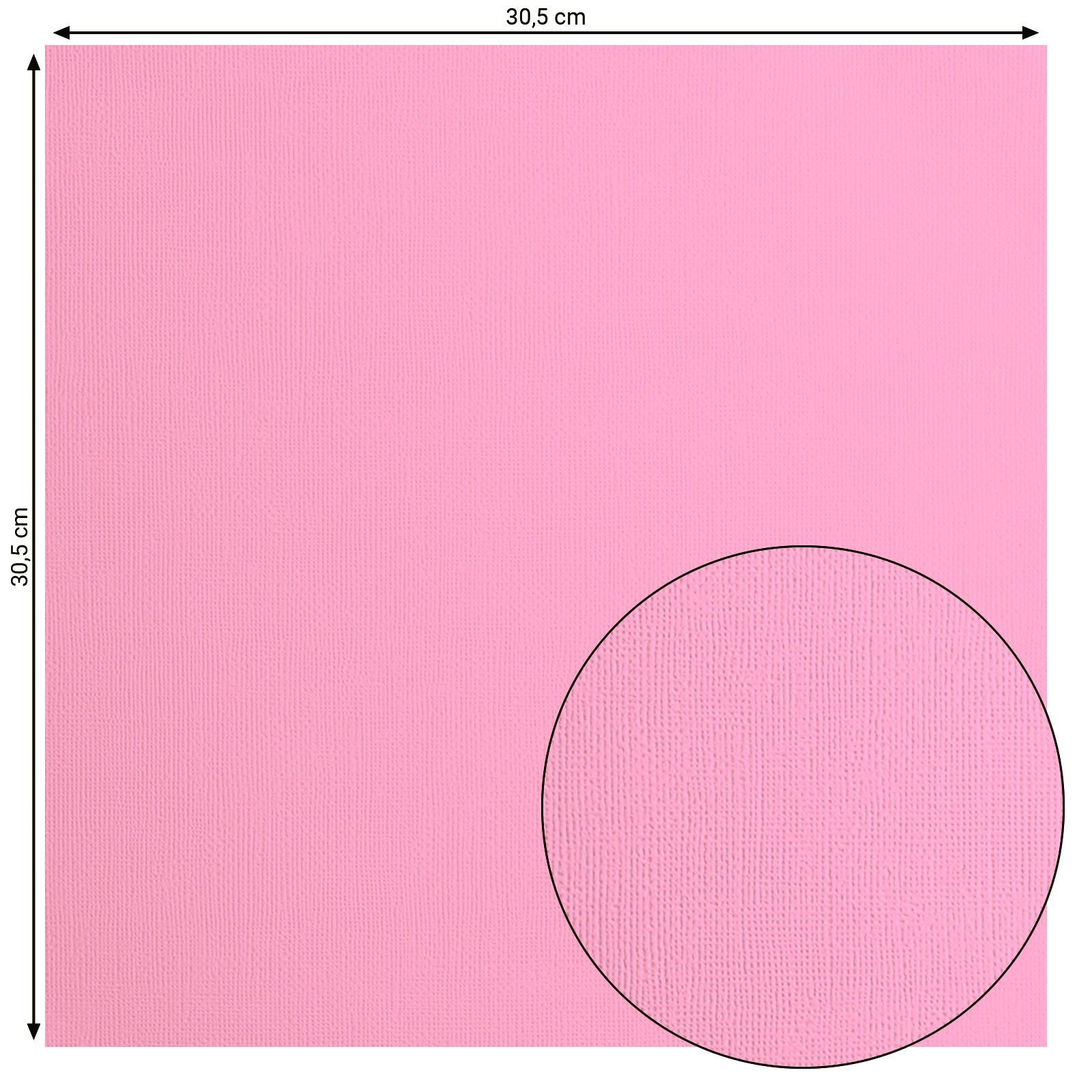 Florence • papier cartonné 216g texture 30,5x30,5cm rose 20x