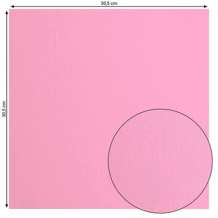 Florence • papier cartonné 216g texture 30,5x30,5cm rose 20x