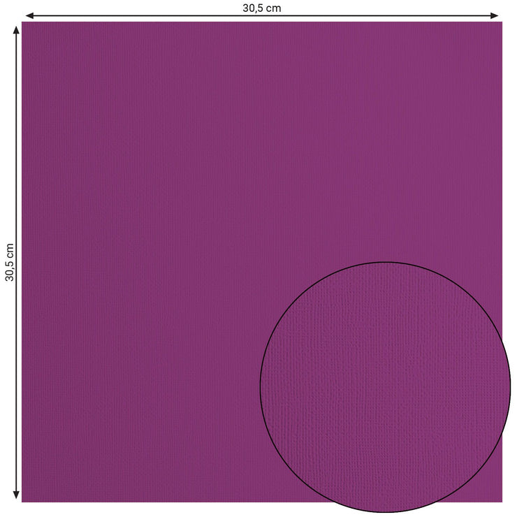 Florence • papier cartonné 216g texture 30,5x30,5cm mauve 20x