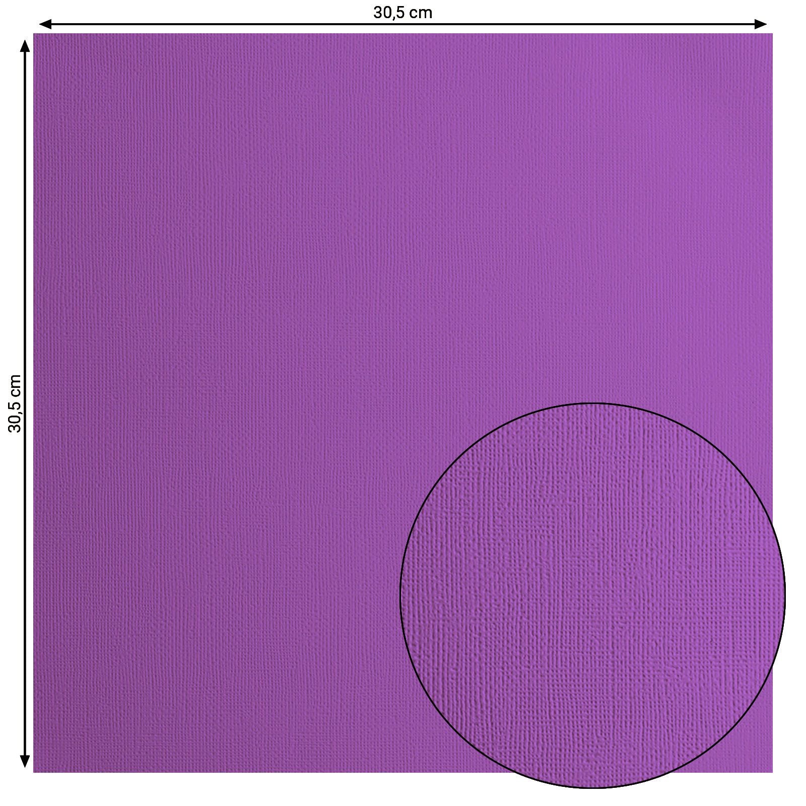 Florence • papier cartonné 216g texture 30,5x30,5cm violet 20x