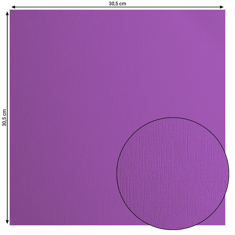 Florence • papier cartonné 216g texture 30,5x30,5cm violet 20x