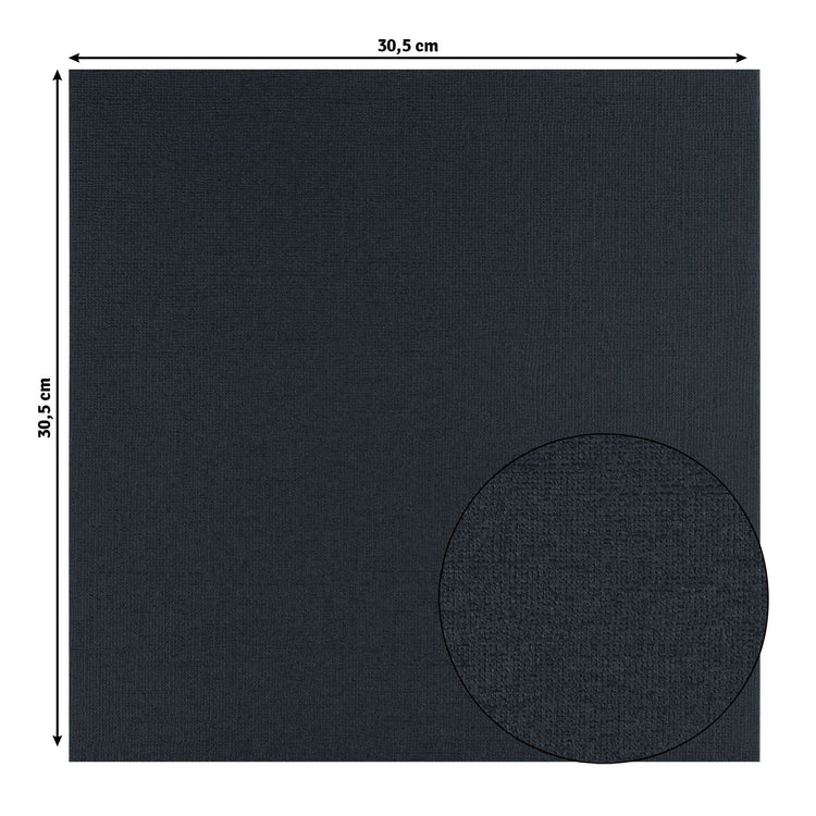 Florence • papier cartonné 216g texture 30,5x30,5cm bleu nuit 20x