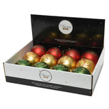 Decoris Boules de Noël mix 12 pcs or rouge vert - afbeelding 1