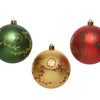 Decoris Boules de Noël mix 12 pcs or rouge vert