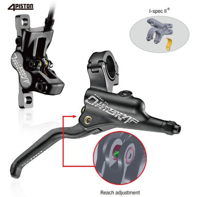 Tektro HD-M745 Disc hydraulique Frein de disque LH 1800 mm noir