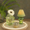 Idées assiette en bois 4 saisons avec néon Ø28x2,6 cm commande tactile