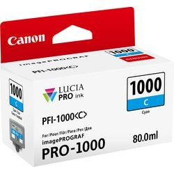 Cartouche d'encre canon pfi-1000c cyan