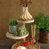 Idées 4 saisons etagere bois avec 3 tablettes h37, dia 25.5 20.5 15.5 cm