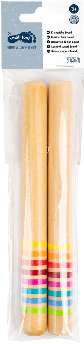 Bâtes de tambour de couleur en bois de petit pied