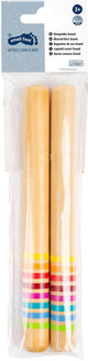 Bâtes de tambour de couleur en bois de petit pied