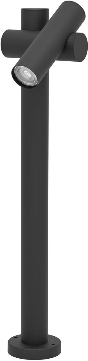 Eglo Fossignano lampe sur pied extérieur - LED - 70 cm - noir clair - inclinable