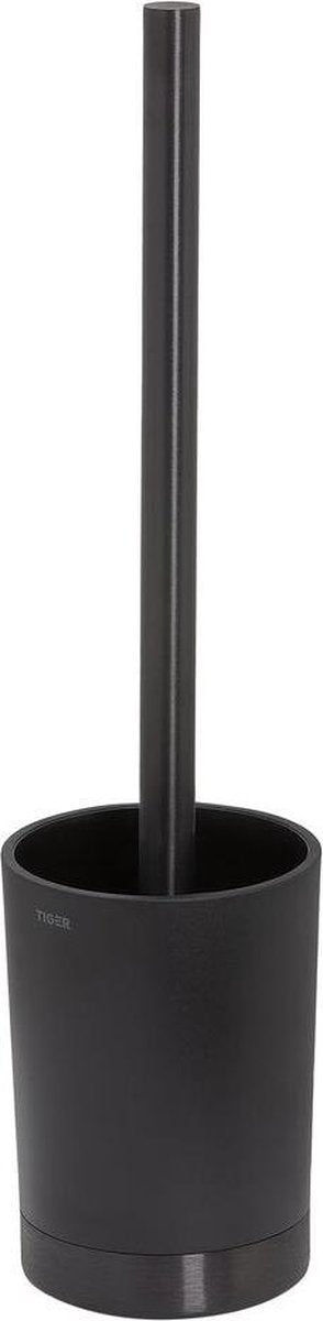 Tiger tune - brosse WC avec support autoportant - métal noir noir brossé - noir gunmetal