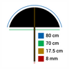 Falcon Eyes Flitsparaplu Ur-32Sl Sunlight Black 80 cm