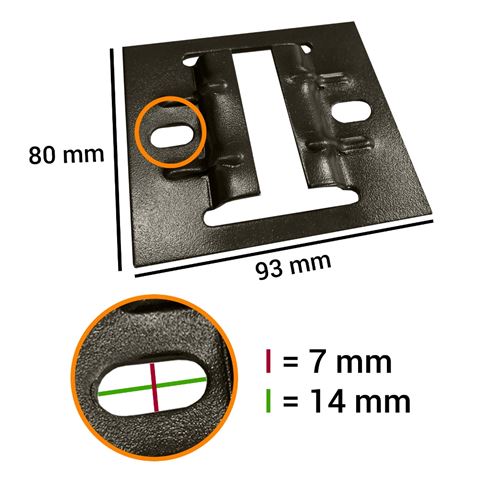 Falcon Eyes Rail Confirmation Plaque 3330C 4 St. pour B-3030C