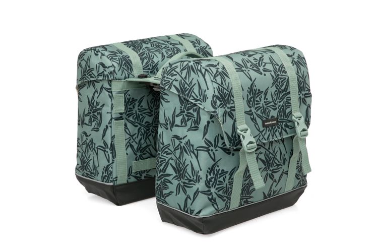 New LOOXS Double Bicycle Bag Alba - MIK Luggage Rearer - Water -Pellite - Bamboo Green