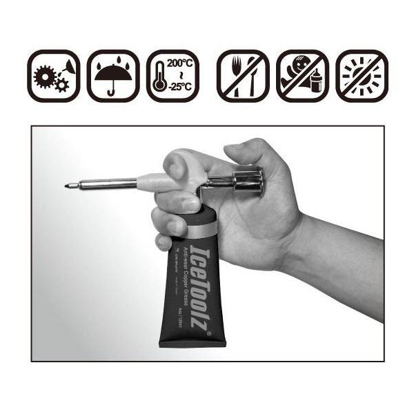 IceToolz Tube de graisse pour cuivre C172 (120 ml)