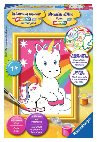 Peinture par numéro - mignon licorne