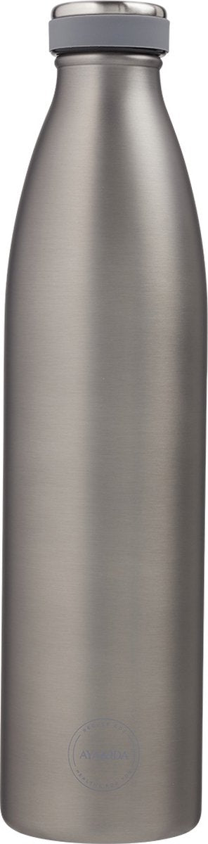 Aya ida - gourde - thermos - bouteille d'eau - 1000ml - gris froid