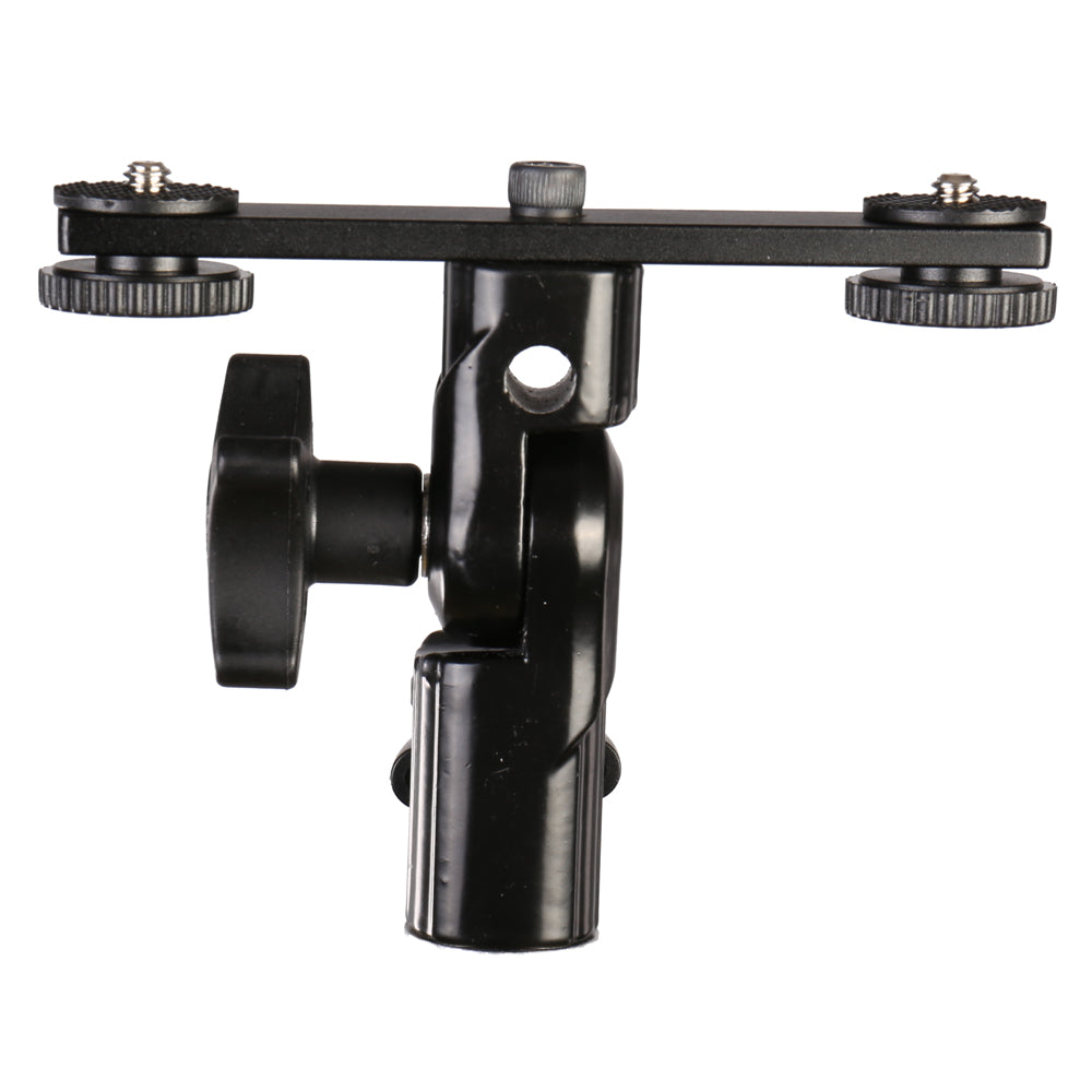 Support inclinable Falcon Eyes Twin Mount + 2 x Hot Shoe CLD-14A