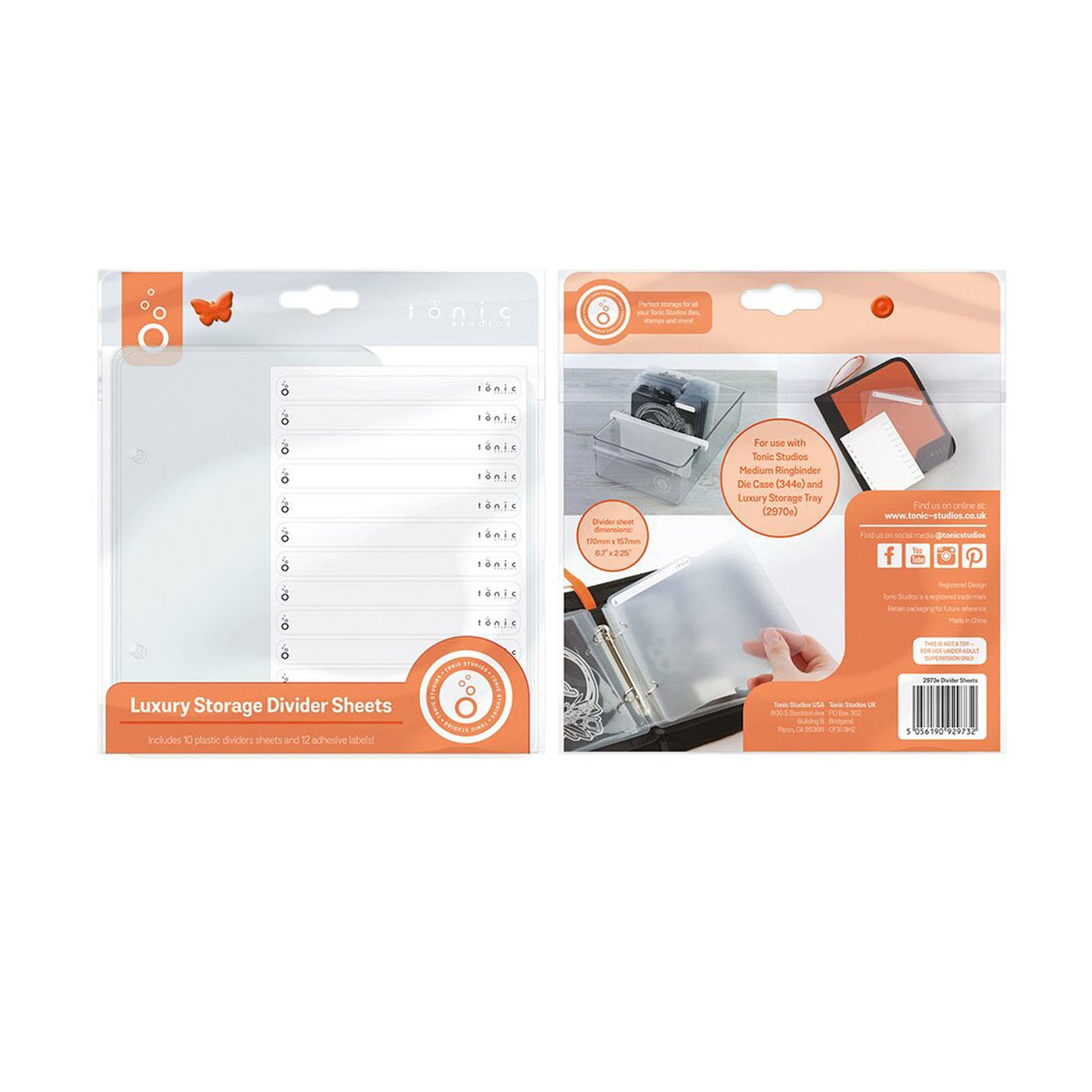 Nuvo par Tonic Studios Nuvo • Diviseur de rangement de luxe transparent