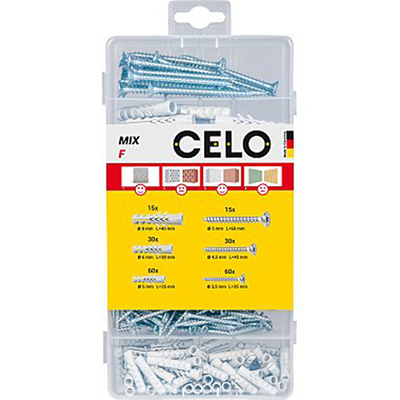 Celo 1069755 - boîte d'assortiment f5,f6,f8 avec vis | 5 pièces