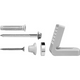 Mack 1069797 - ensemble d'installation pour toilettes sur pied en chrome | 1 pièce