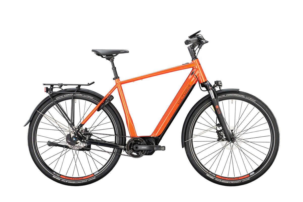 Vélo de trekking électrique Victoria etouring 11.9 mod. 22 victoires en vélo électrique. visite électronique. 11,9 28 60 diam. 5 cuillères à café d'orange