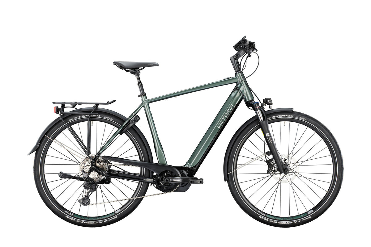 Vélo de trekking électrique Victoria etouring 12.9 mod. 22 victoires en vélo électrique. visite électronique. 12,9 28 55 diam. 11 cuillères à café de vert