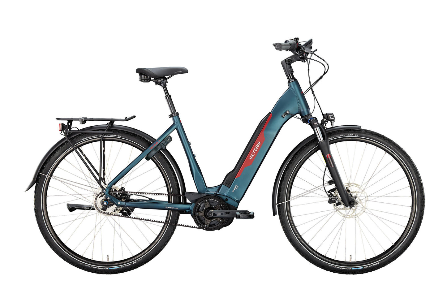Victoria Electric Trekking Bike Tresalo 7 (# 1) Ebike Vic.Tresalo 7 28 56 Wave 5sp CB Dark Night