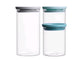 Brabantia boîte de conservation set 3 verres