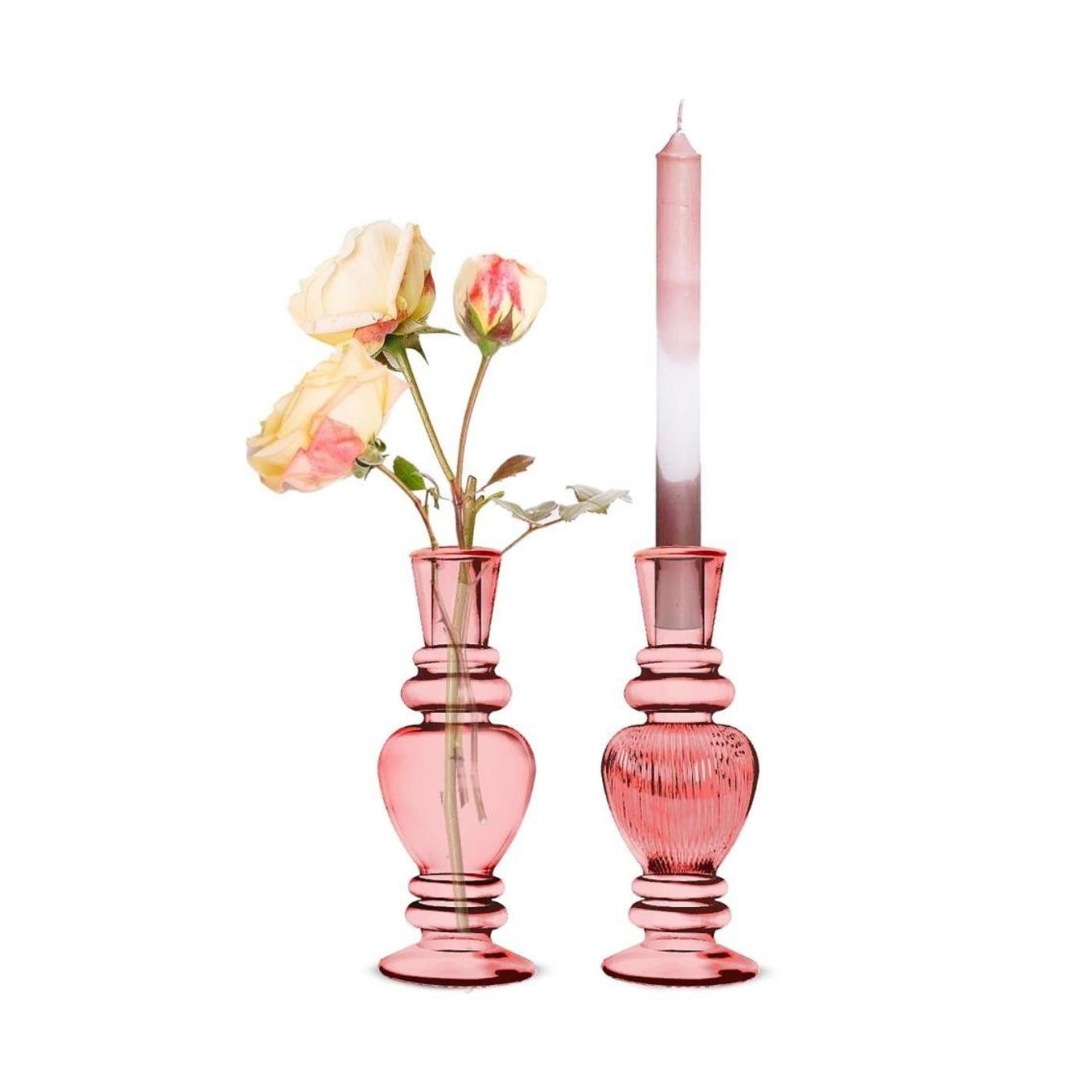 Chandelier Idées 4 saisons Venise rose ø5xh11,3cm