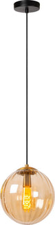 Lucide monsaraz - lampe suspendue - ø 25 cm - 1xe27 - ambre