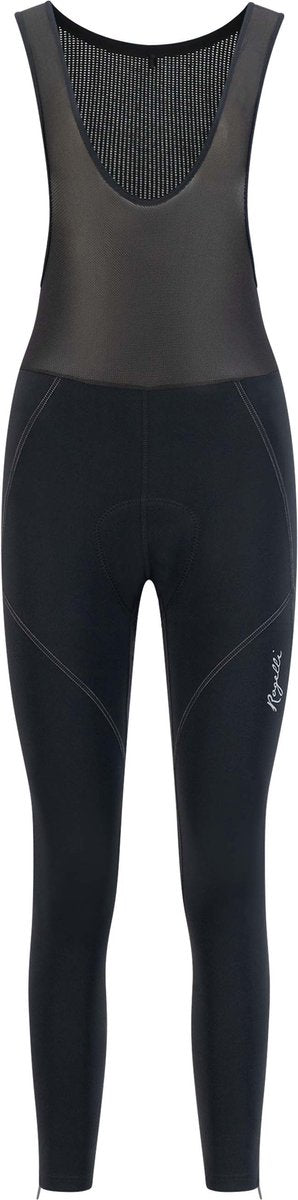 Rogelli Liona Pantalon de cyclisme femme avec chamois - Pantalon de cyclisme long avec bretelles - Pantalon de cyclisme - Noir - Taille XXL