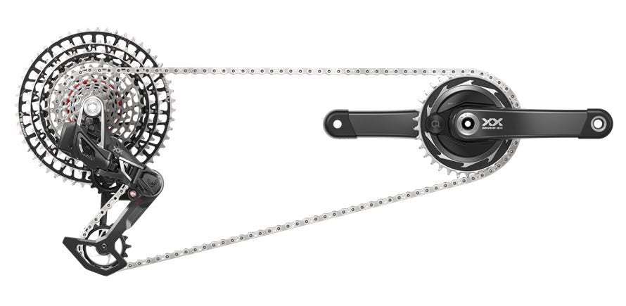 SRAM SET XX SL EAGLE AXS TR. 165 mm pm