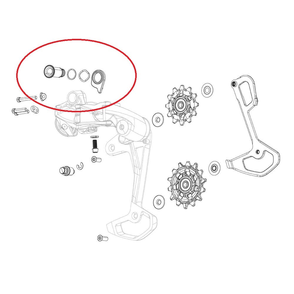 Kit de montage SRAM f. DÉRIALURS ARRIÈRE RED XPLR