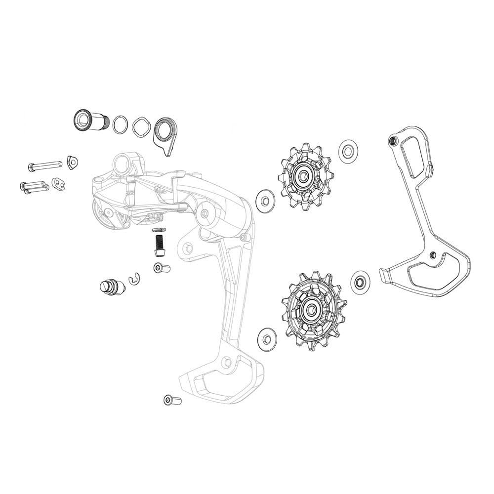 SRAM Connecting Piece Red XPLR AXS E1