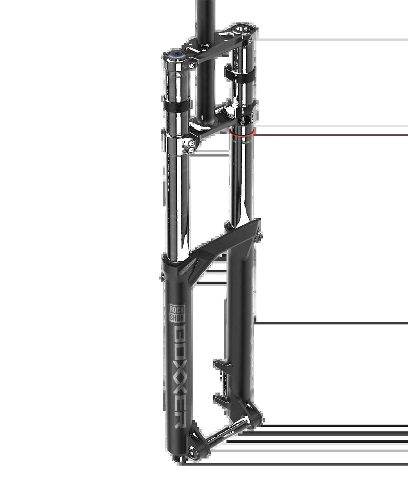 Fourche à suspension Rockshox RS Boxxer 29 52 off sw