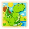 Bigjigs puzzle en forme de bois t-rex - 4 pcs.