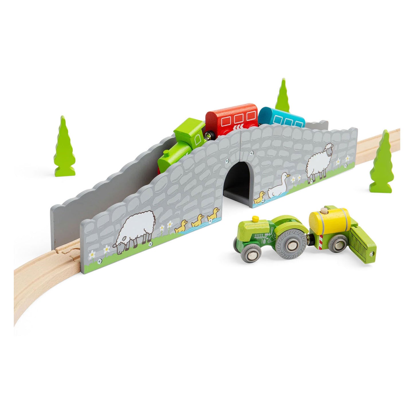 Rails en bois Bigjigs - pont de ferme