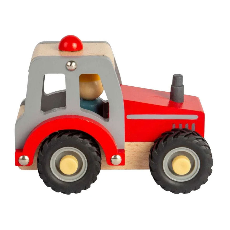 Tracteur rouge en bois Bigjigs