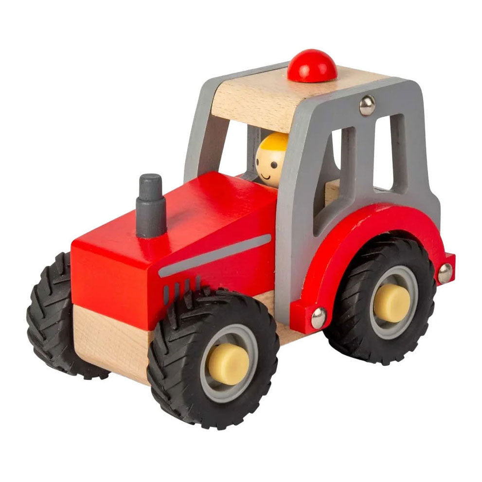 Tracteur rouge en bois Bigjigs