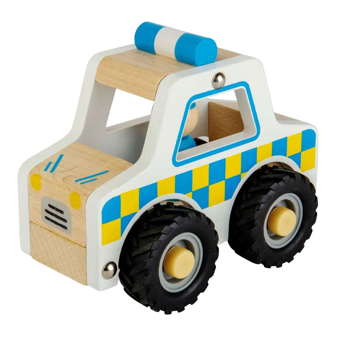 Voiture de police en bois Bigjigs