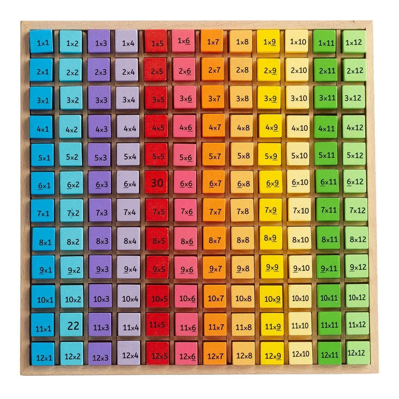 Tables d'apprentissage en bois Bigjigs - 120 pcs.