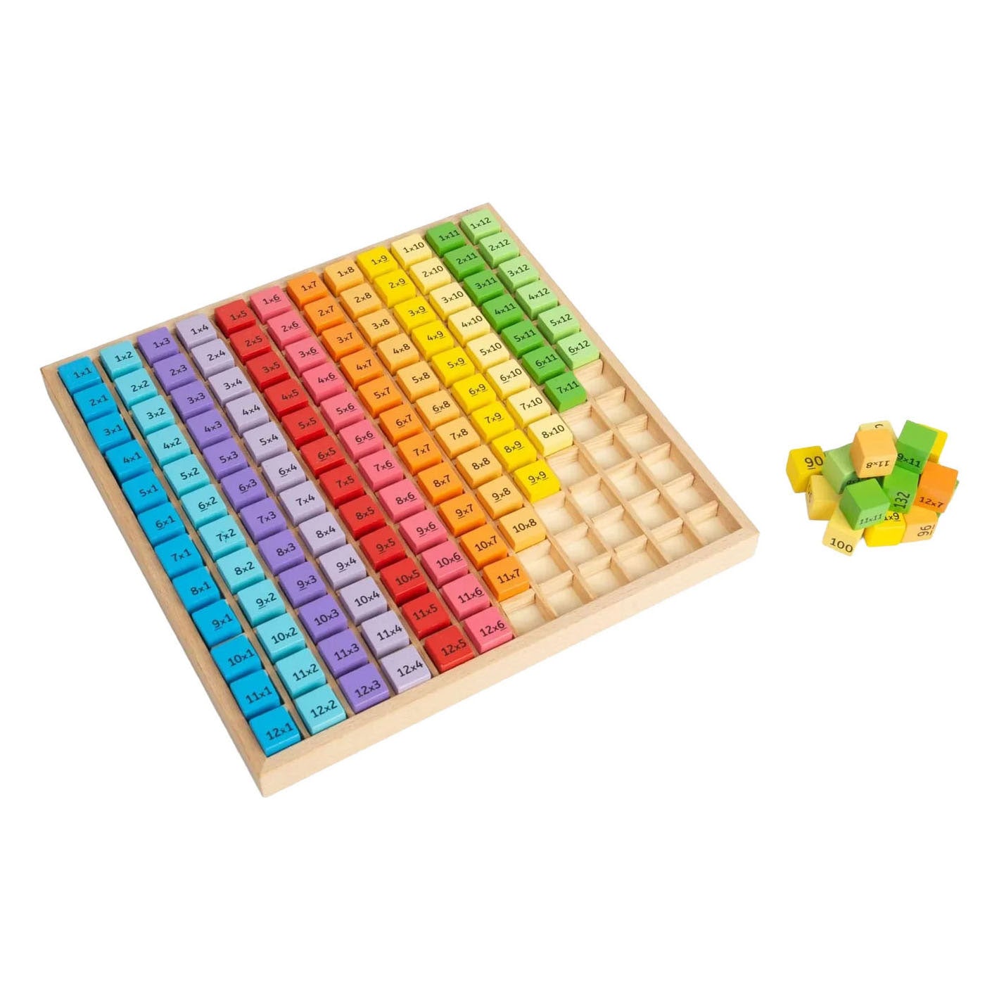 Tables d'apprentissage en bois Bigjigs - 120 pcs.