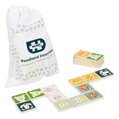 Bigjigs dominos en bois animaux sauvages